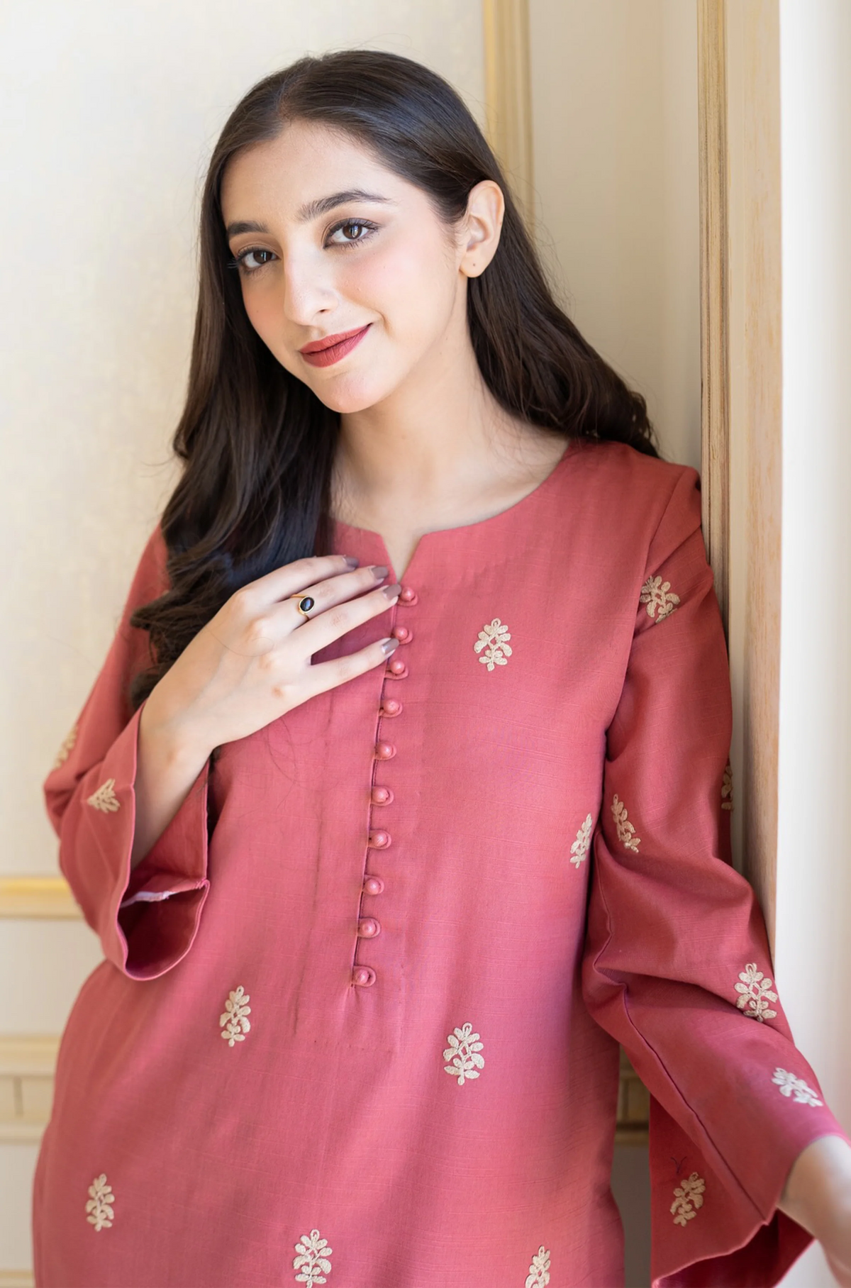 ASLING DHANAK EMBROIDERD UNSTICH 3pc (WA-655)