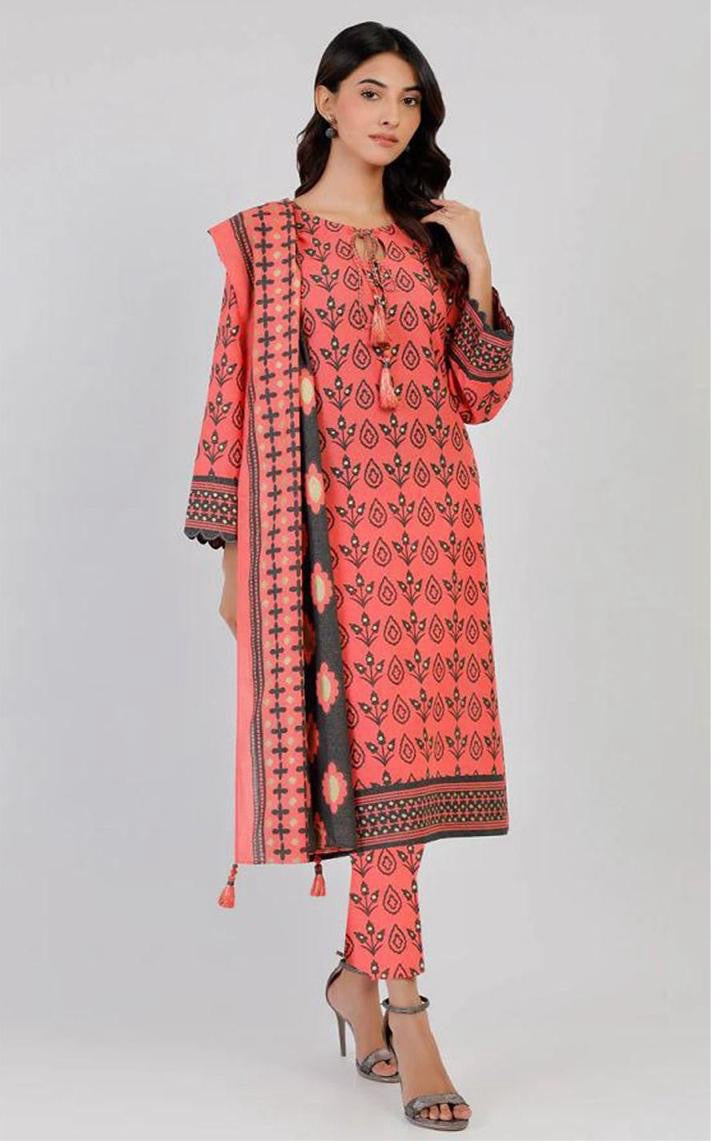 CROSS STICH-KHADDAR UNSTICH 3pc(WA-795)