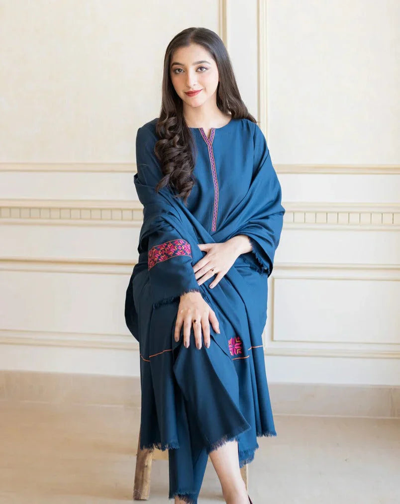 ASLING DHANK EMBROIDERD UNSTICH 3pc (WA-655)