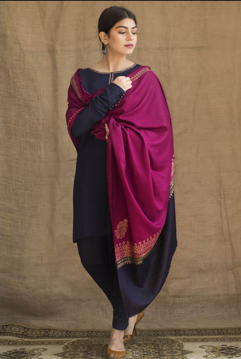 ASLING DHANAK EMBROIDERD UNSTICH 3pc (WA-990)