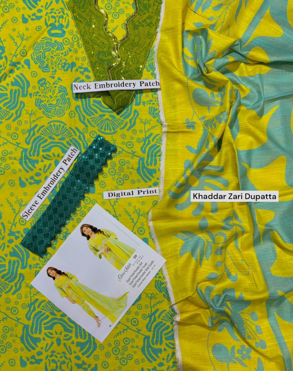 CROOS STICH-KHADDAR UNSTICH 3pc(WA-718)