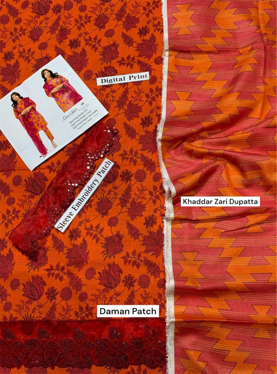CROOS STICH-KHADDAR UNSTICH 3pc(WA-845)