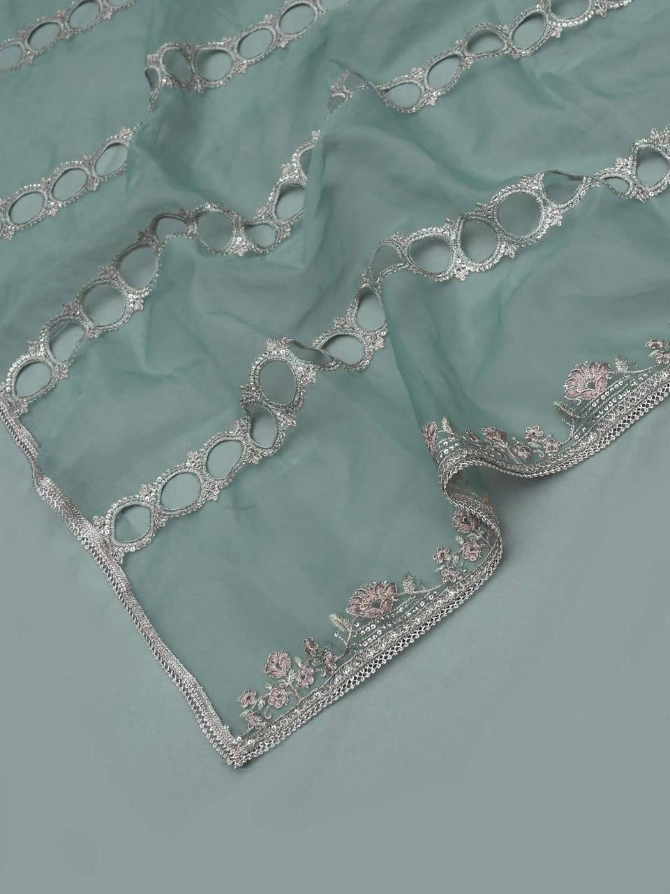 MARIA B - LUXURY FORMAL DRESS ORGANZA 3PC UNSTICHED (SL-4360)