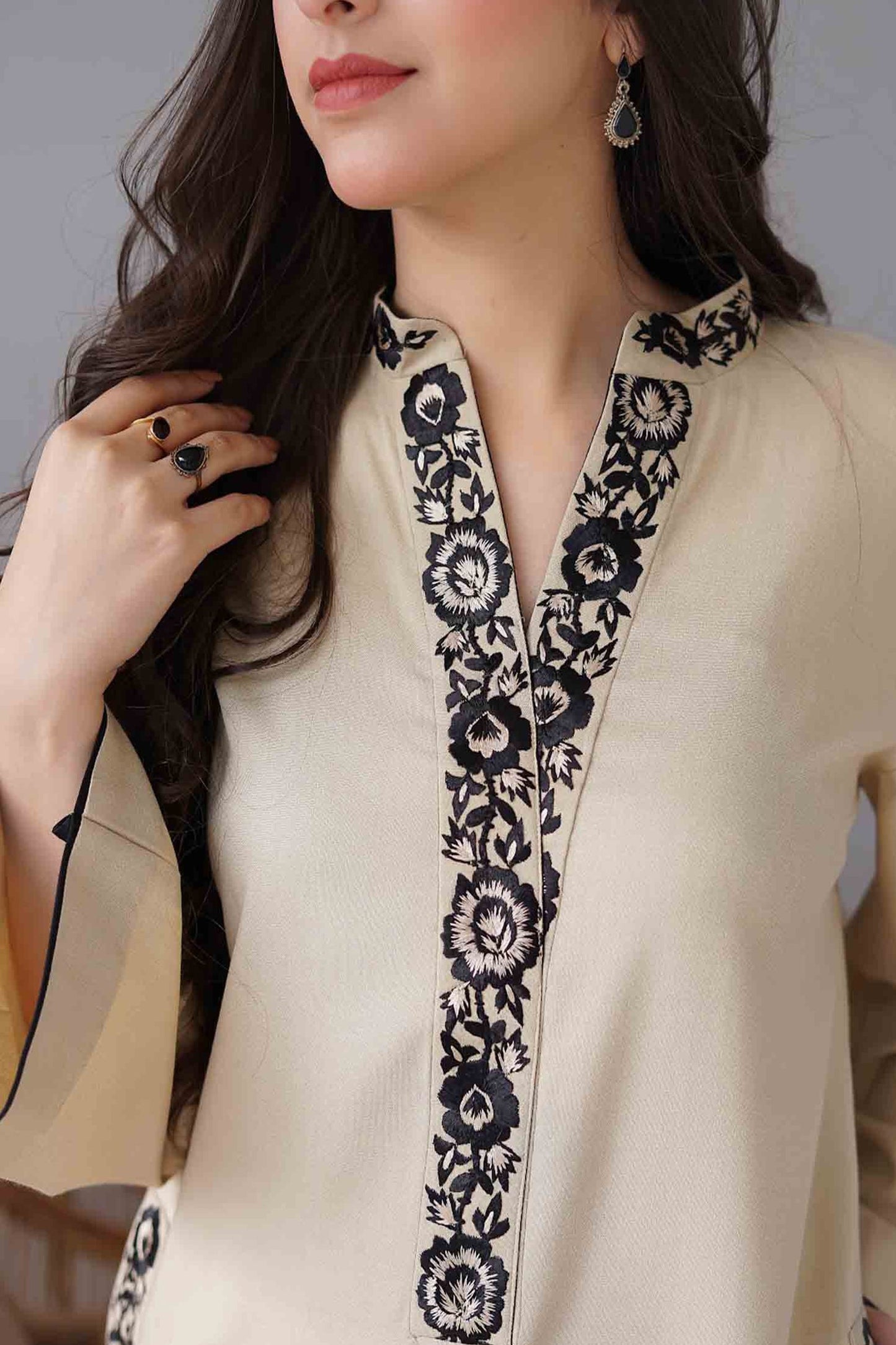 ASLING DHANAK EMBROIDERD UNSTICH 3pc (WA-966)