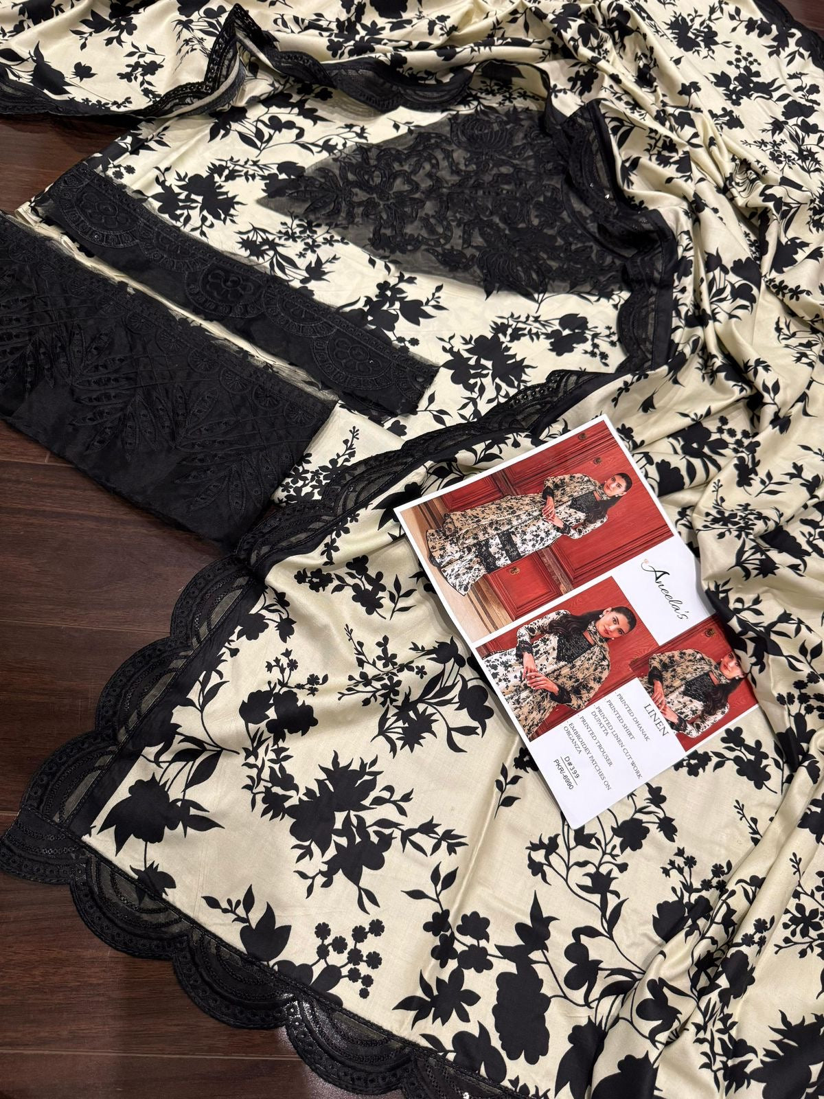 “ANEELA,S’ MOST DEMANDING ARTICAL LINEN UNSTICH 3PC IS NOW AVAILABLE (WA-560)