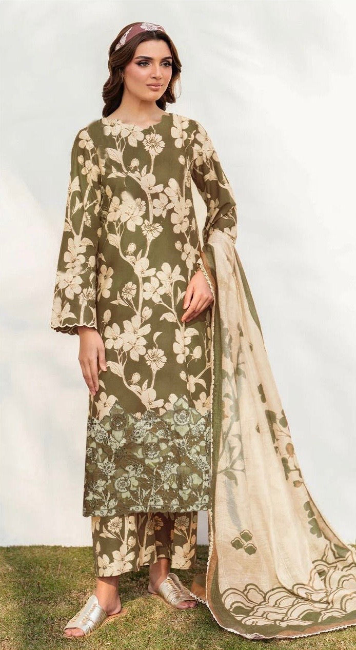 IZNIK APLIC WORK LINEN UNSTICH 3pc (WA-762)