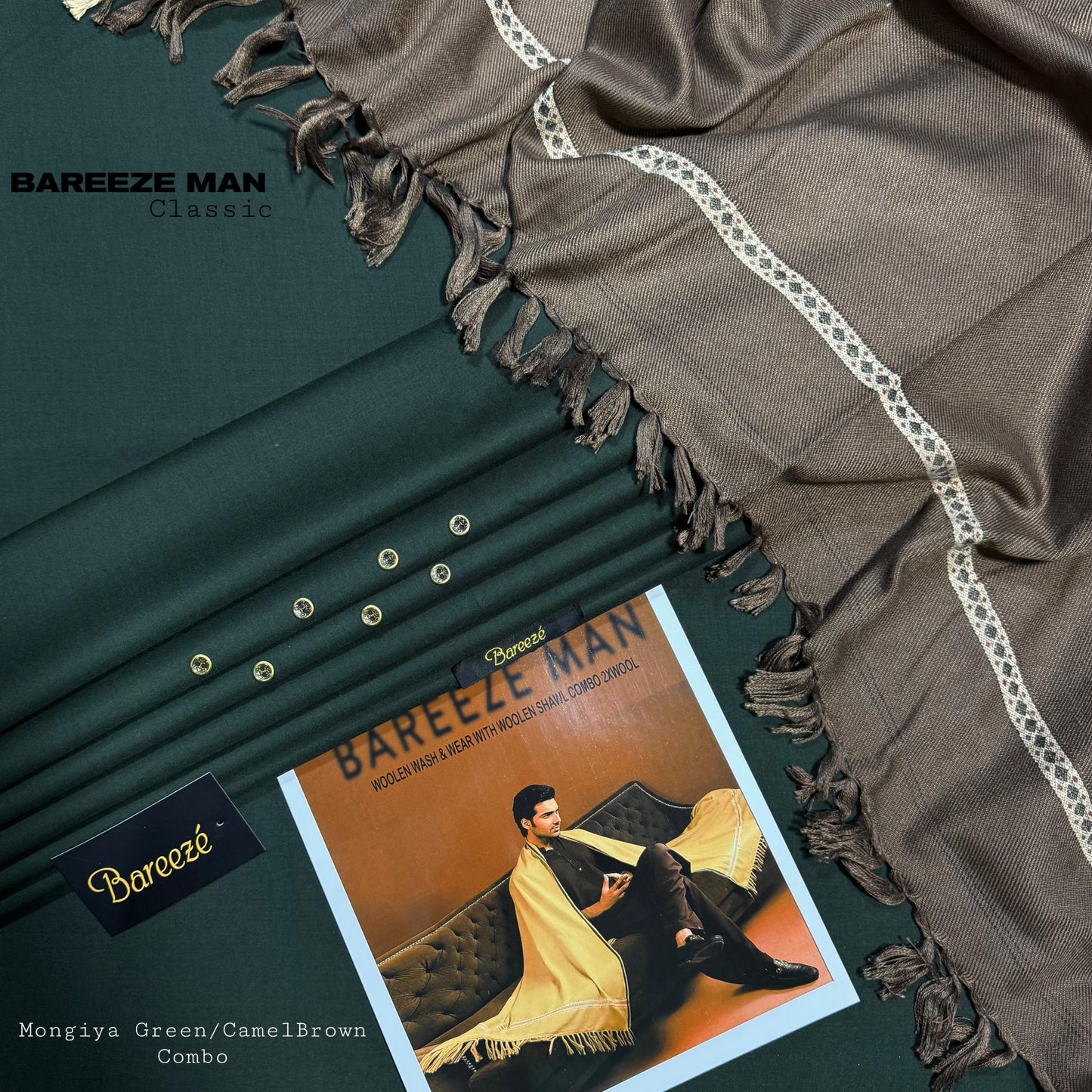 BAREEZE MAN WOOLKEN PAIR WASH&WEAR (MONGIYA)