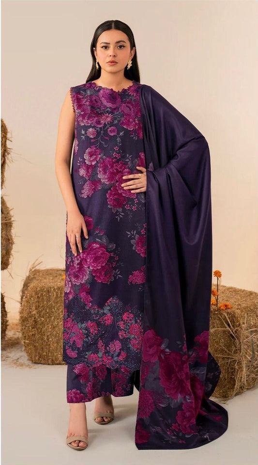 IZNIK APLIC WORK LINEN UNSTICH 3pc(WA-555)