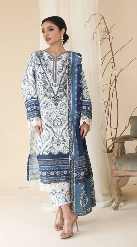 SHANAYA KHADDER UNSTICH 3pc (WA-533)