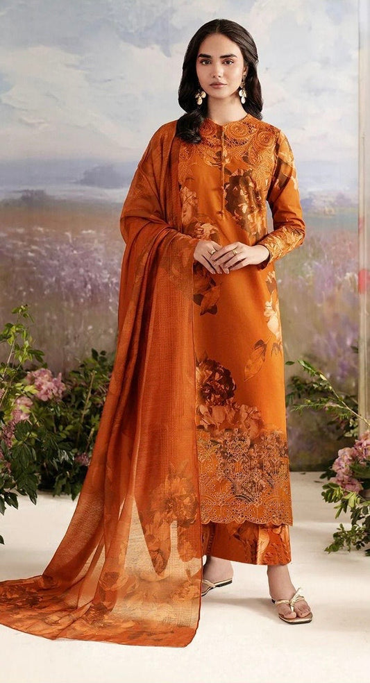 IZNIK APKIC WORK LINEN UNSTICH 3pc (WA-777)