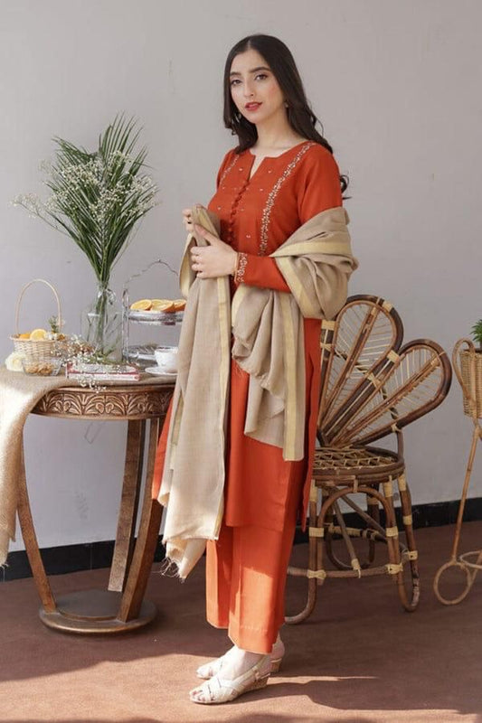 ASLING DHANAK EMBROIDERD UNSTICH 3pc (WA-768)