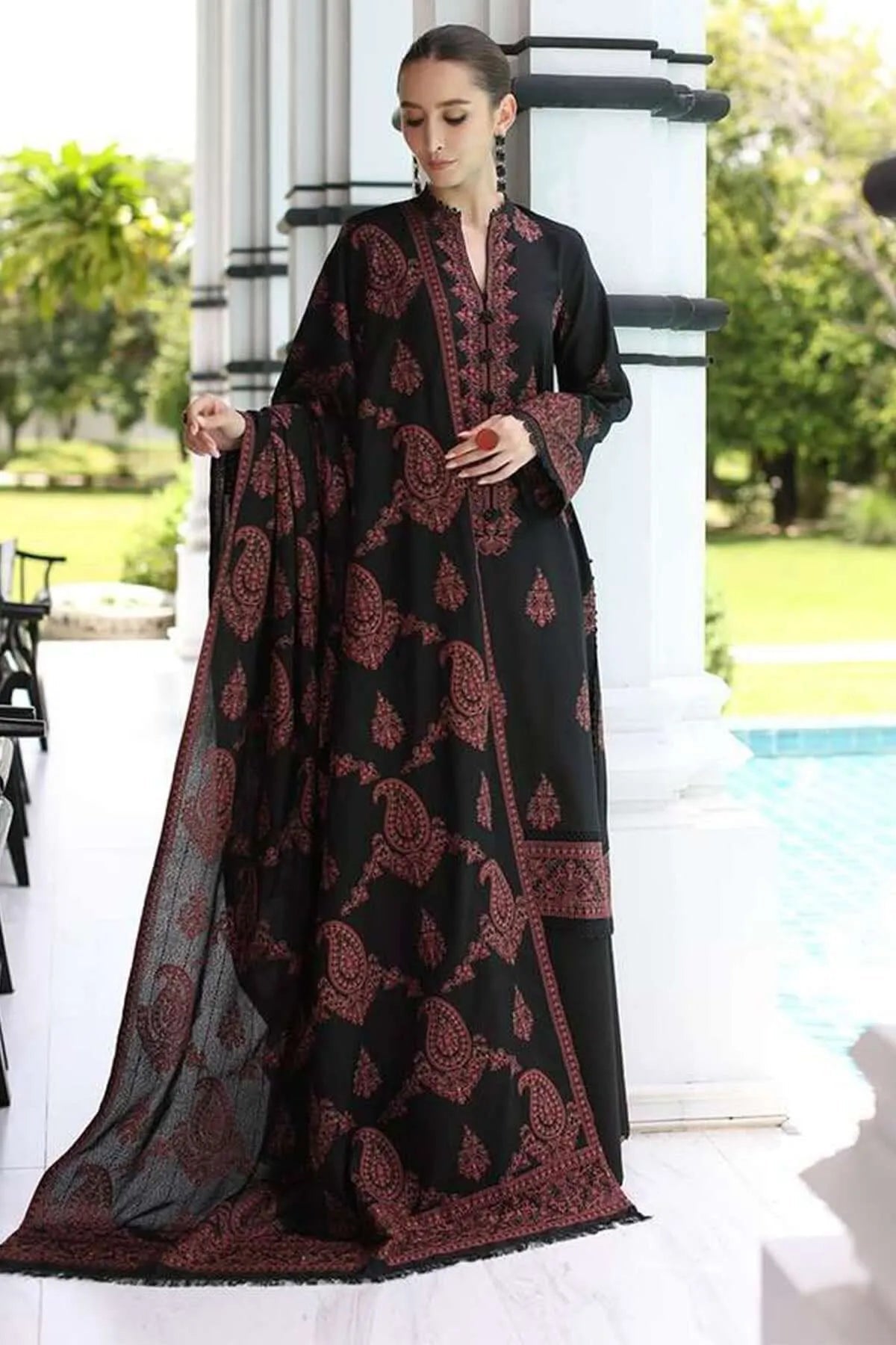 MOST DEMANDING ARTICAL BAREEZE EMBROIDERD LAWN UNSTICH 3PC (WA-630)