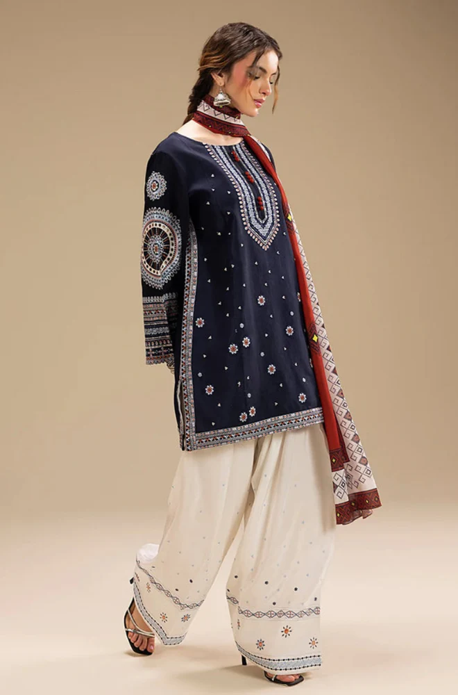 JAZMINE HEAVY EMBROIDERED DHANAK 3pc (WA-1966)