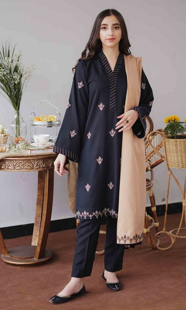 ASLING DHANAK EMBROIDERD UNSTICH 3pc (WA-175)