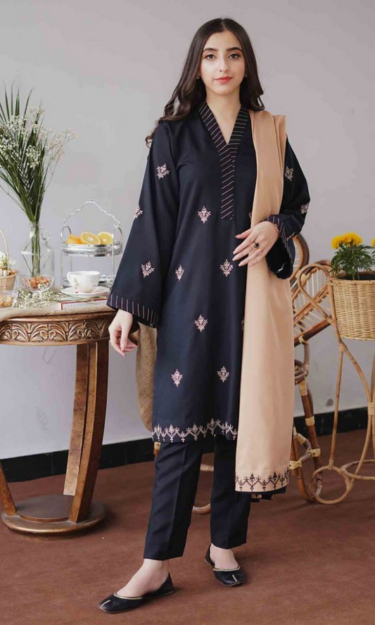 ASLING DHANAK EMBROIDERD UNSTICH 3pc (WA-175)