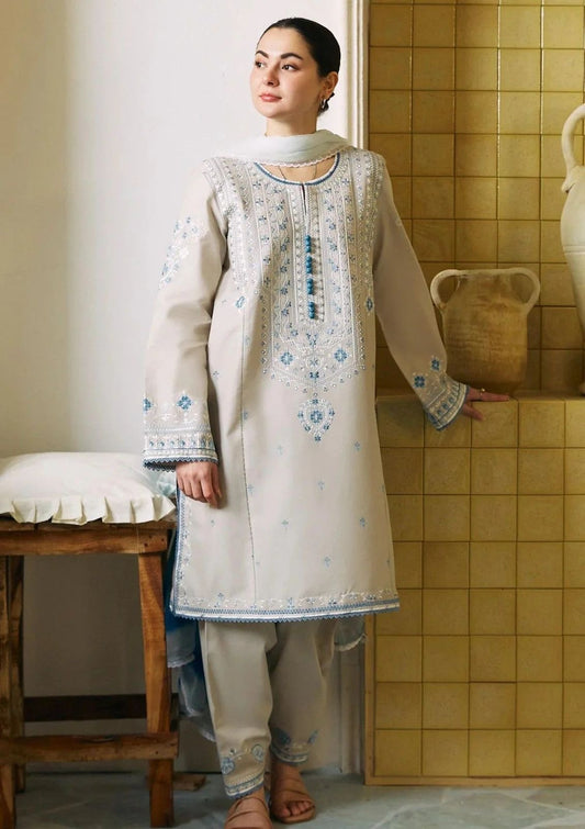 BANO BY ZARA SHAH JAHAN DHANAK EMBROIDERD UNSTICH 3PC (WA-255)