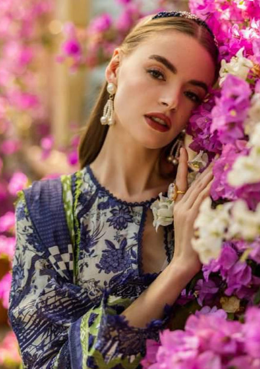 Elaf Premium Print Embroidered Patch 3pc SL-555