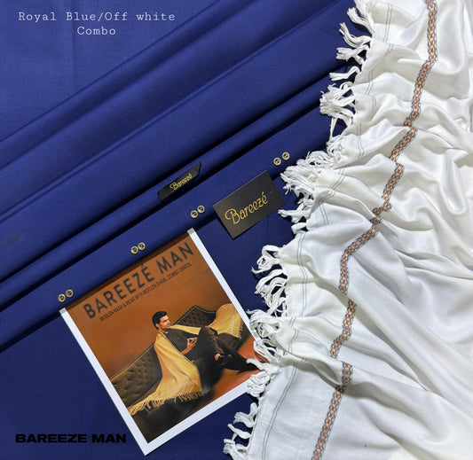BAREEZE MAN WOOLEN PAIR WASH&WEAR (ROYEL BLU)