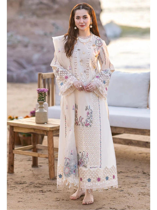 BAROUQE DHANK EMBROIDERD UNSTICH 3pc(WA-765)