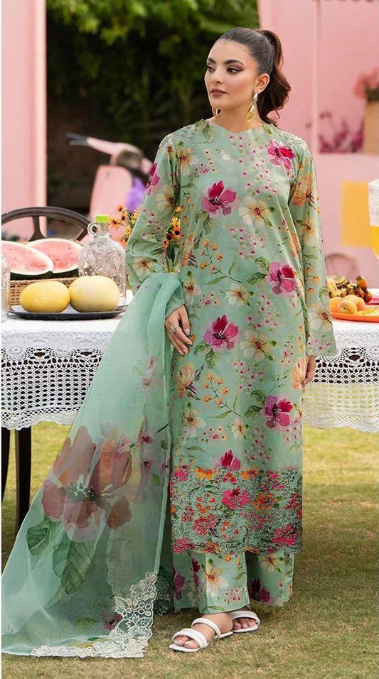 IZNIK APLIC WORK LINEN UNSTICH 3pc(WA-754)