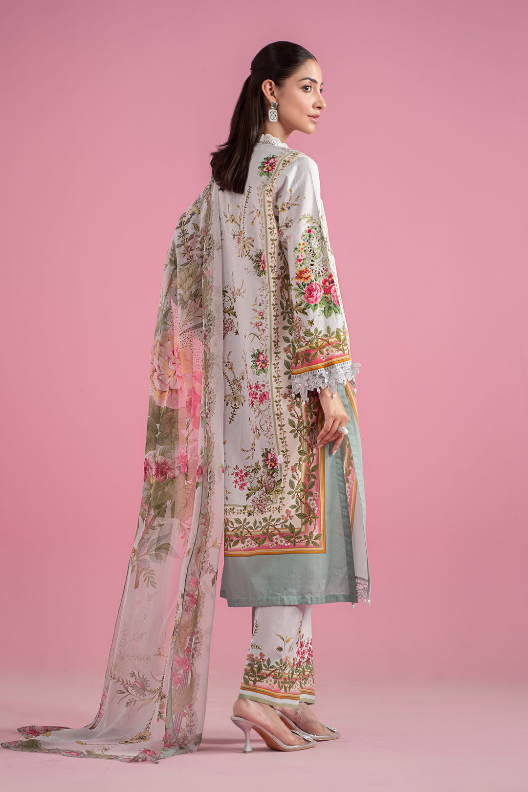 MARIA B PRINT EMBROIDERED LAWN 3pc SL-2605B