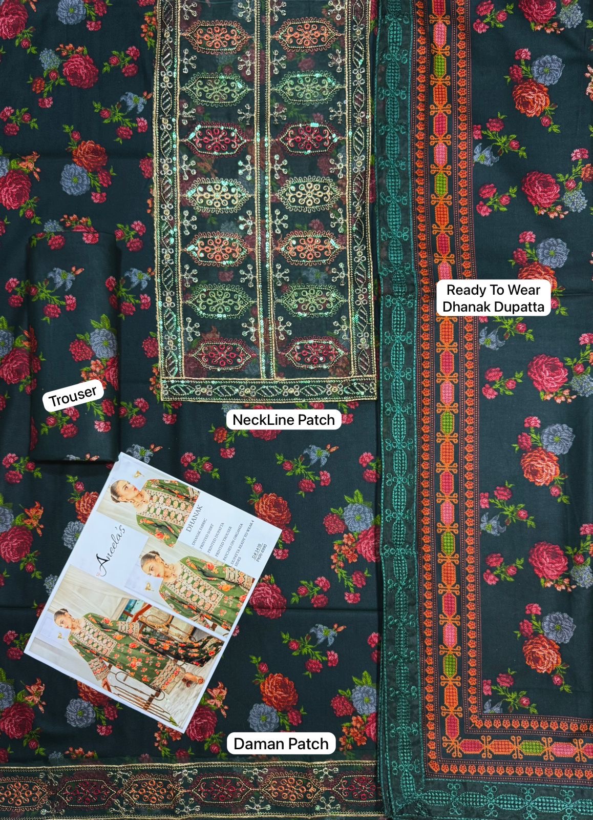 “ANEELAS” MOST DEMANDING ARTICAL LINEN UNSTICH 3PC IS NOW AVAILABLE (WA-765)