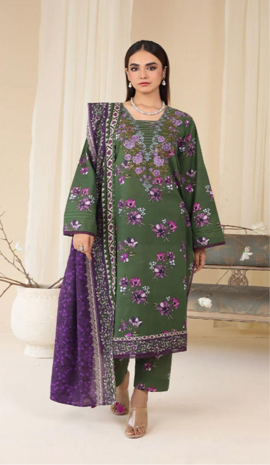 SHANAYA KHADDER UNSTICH 3pc(WA-6543)