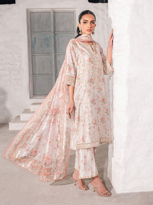 IZNIK APPLIC WORK LINEN UNSTICH 3pc (WA-725)