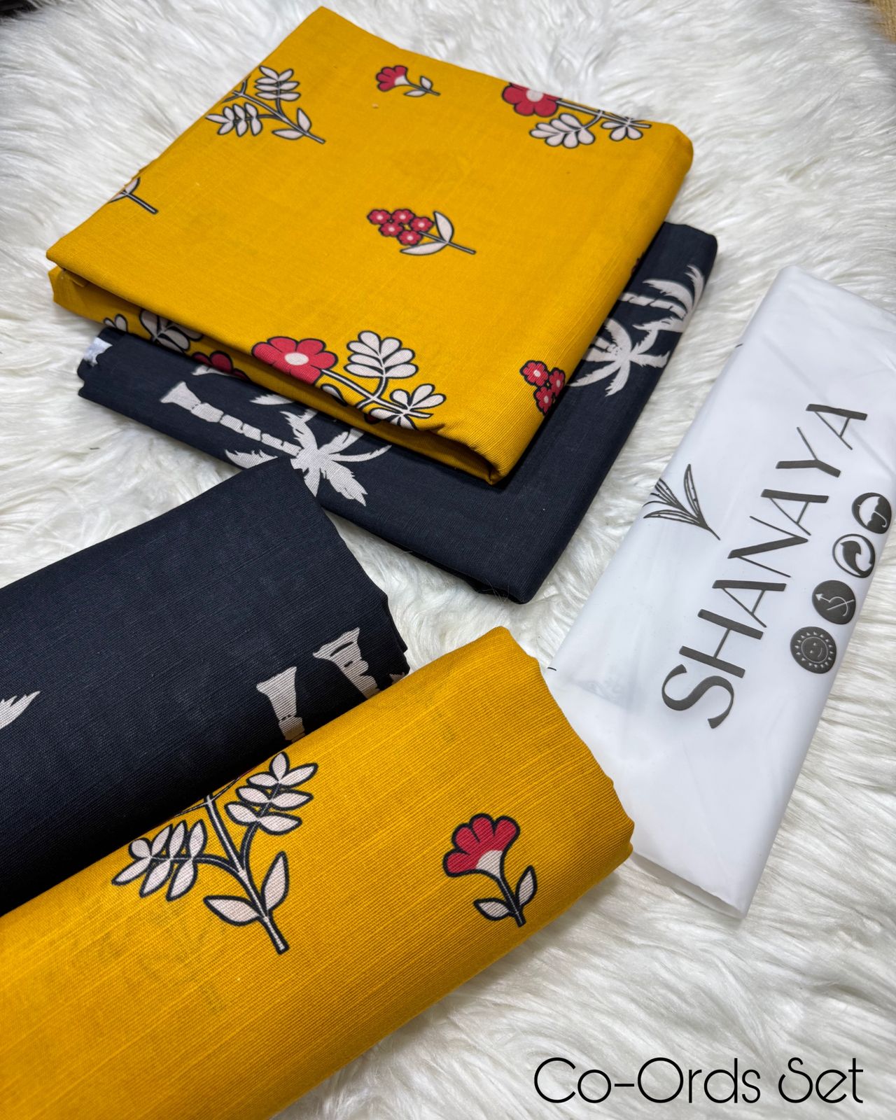 SHANAYA KHADDAR 2PC CORD-SET (YELLOW)