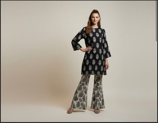 SHANAYA KHADDAR 2PC CORD-SET (BLACK)