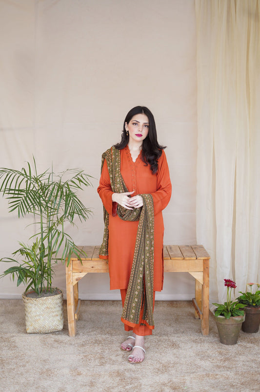 ASLING DHANAK EMBROIDERD UNSTICH 3pc (WA-577)
