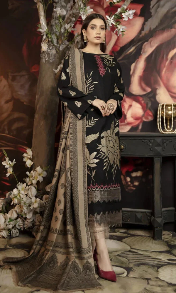 BATIK LAWN EMBROIDERD UNSTICH 3PC (WA-730)