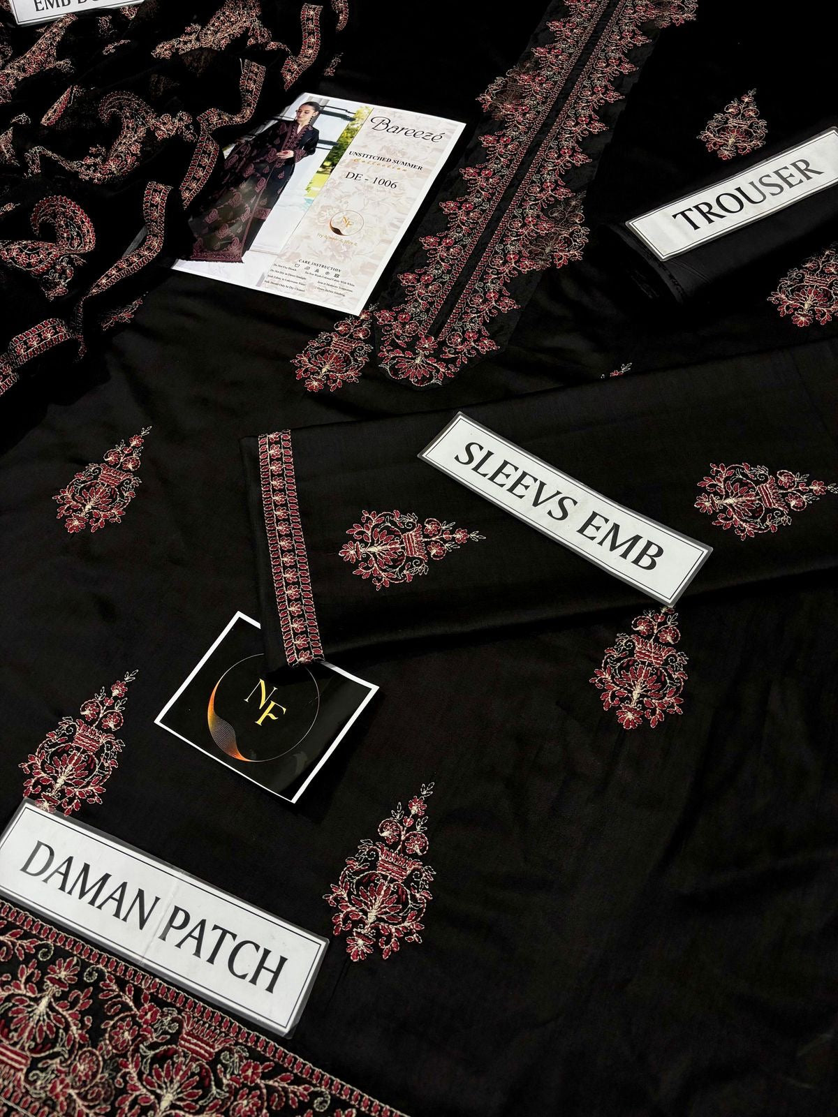 MOST DEMANDING ARTICAL BAREEZE EMBROIDERD LAWN UNSTICH 3PC (WA-630)