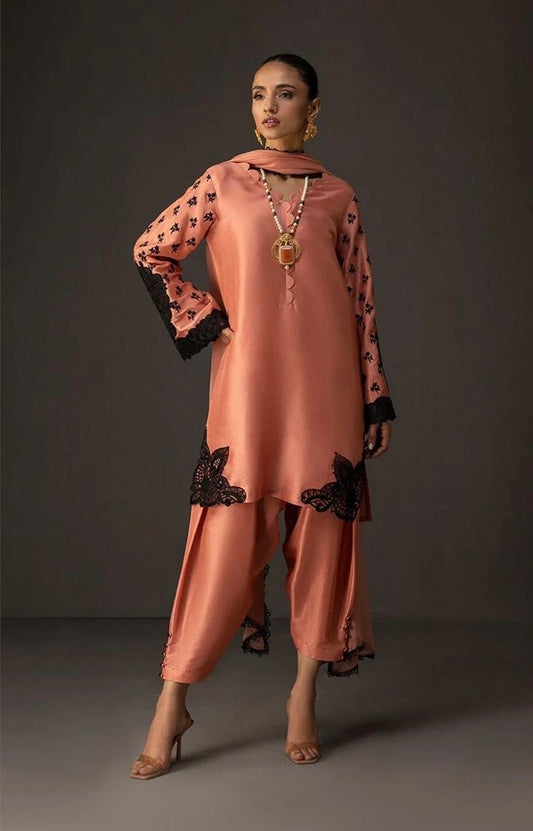 FLORAL SILK UNSTICH 3pc(WA-985)