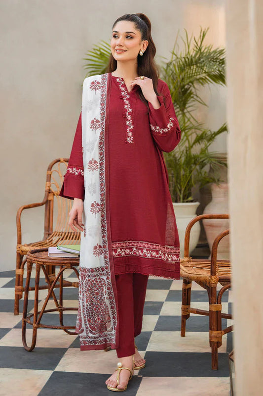 ASLING DHANAK EMBROIDERD UNSTICH 3pc (WA-521)