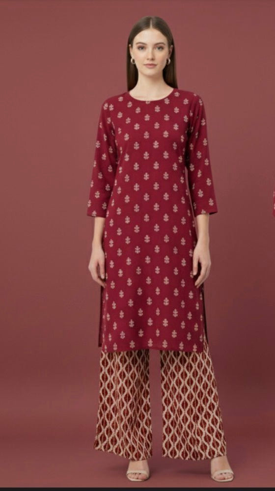 SHANAYA KHADDAR 2PC CORD-SET (RED)