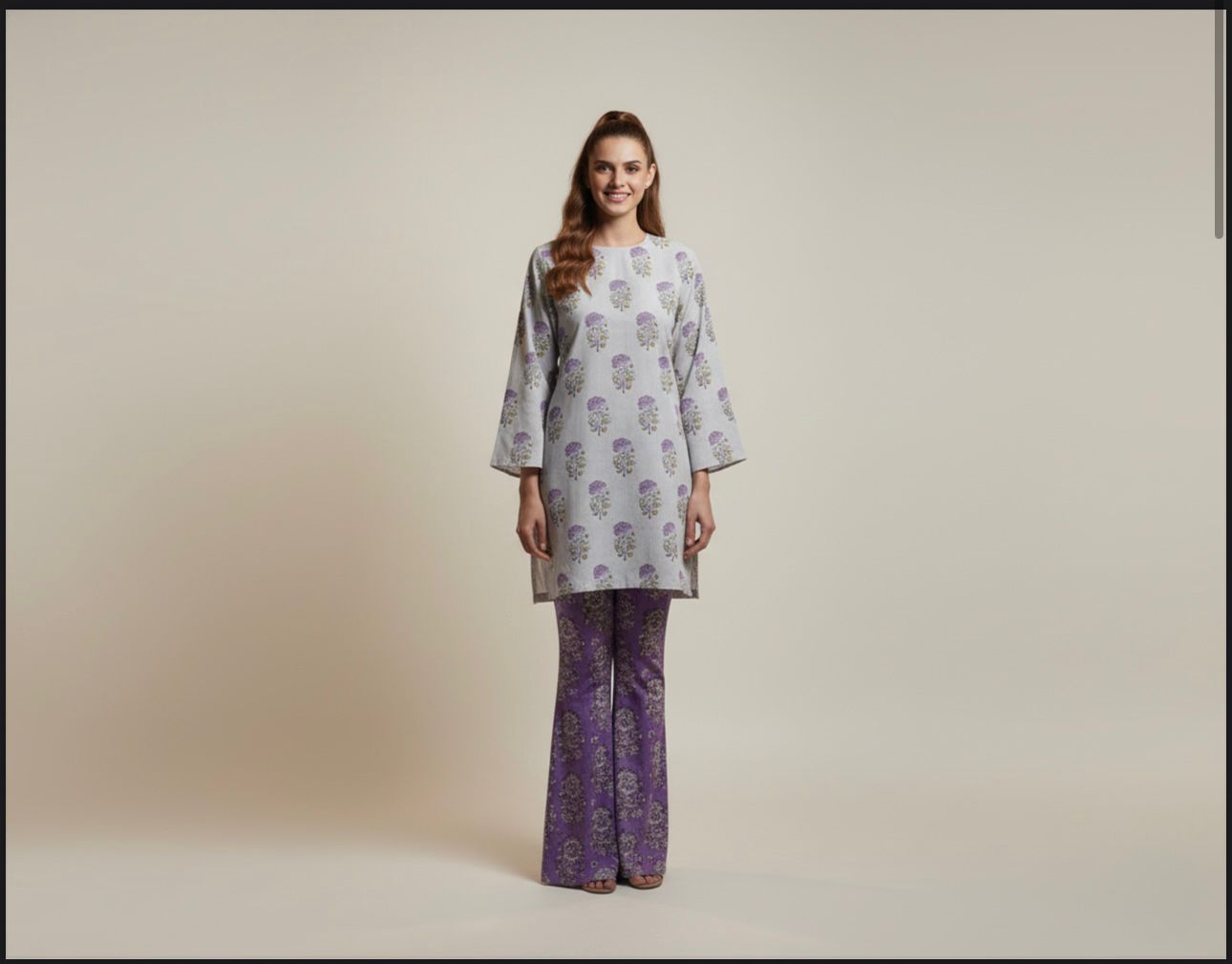 SHANAYA KHADDAR 2pc CORD-SET (CREEM)