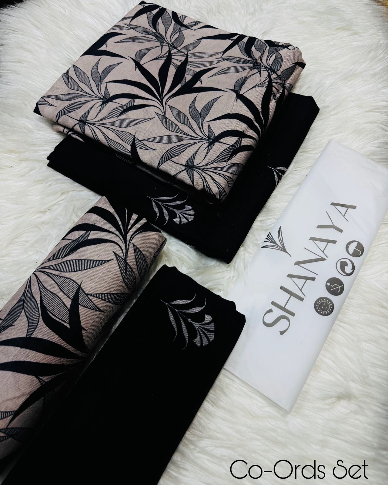 SHANAYA KHADDAR 2PC CORD-SET (BLACK)